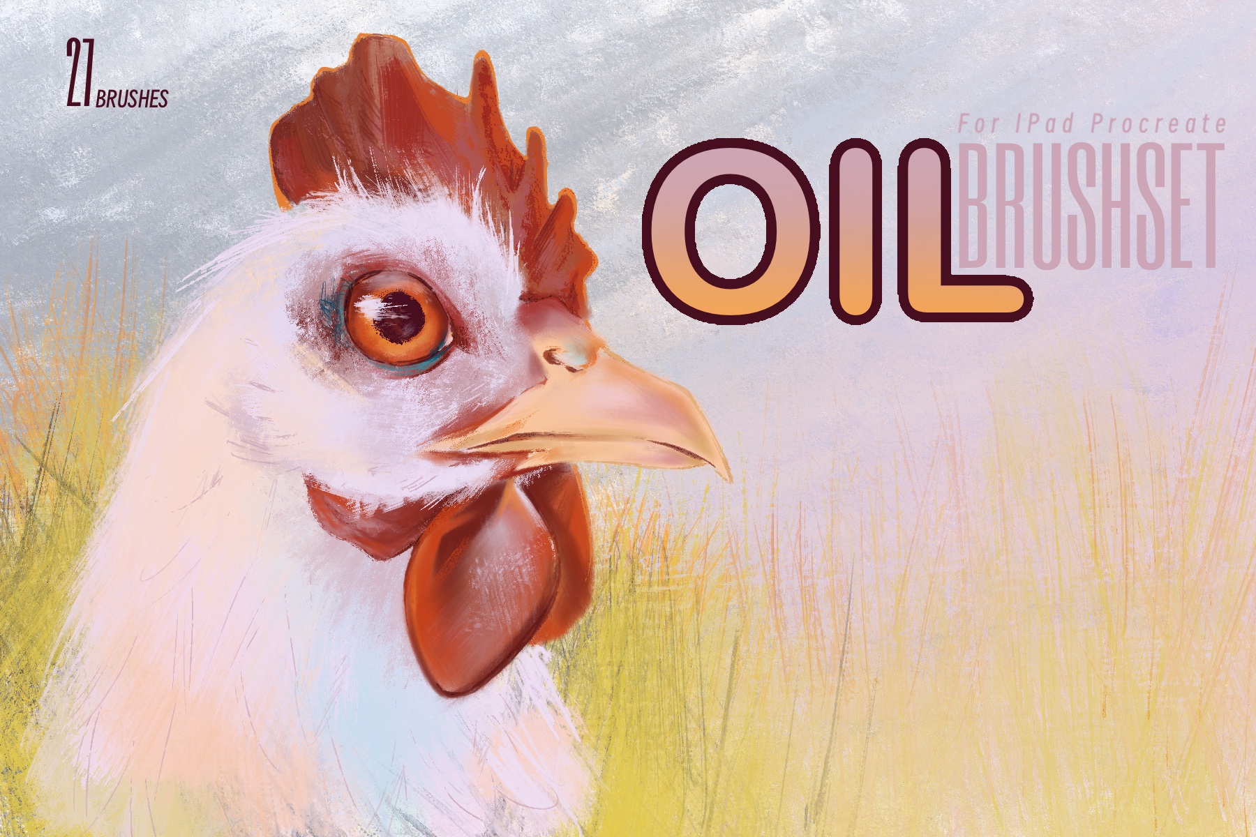 Oil Brushset: Procreate brush pack, Painting · Oil, 27 brushes