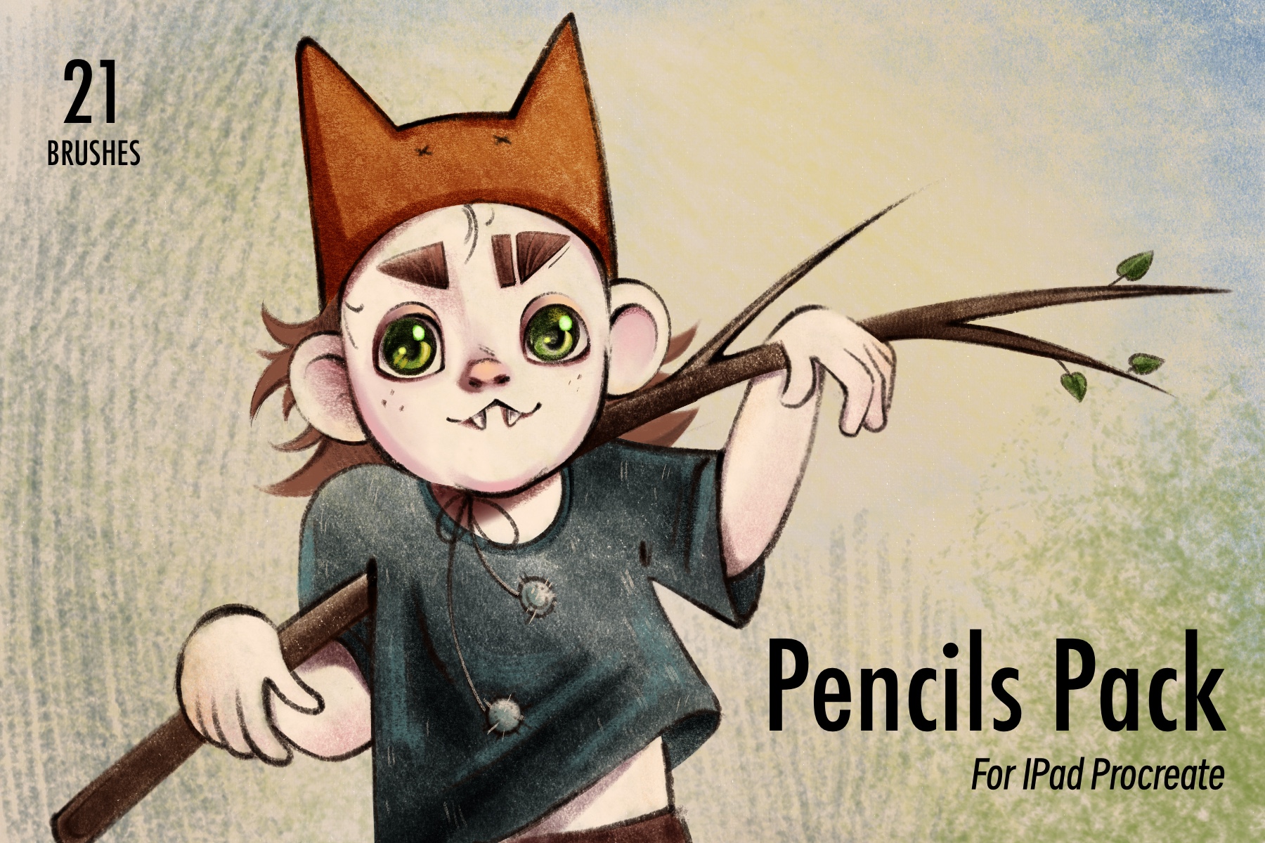 Pencils Pack: Procreate brush pack, Sketching · Pencils, 21 brushes