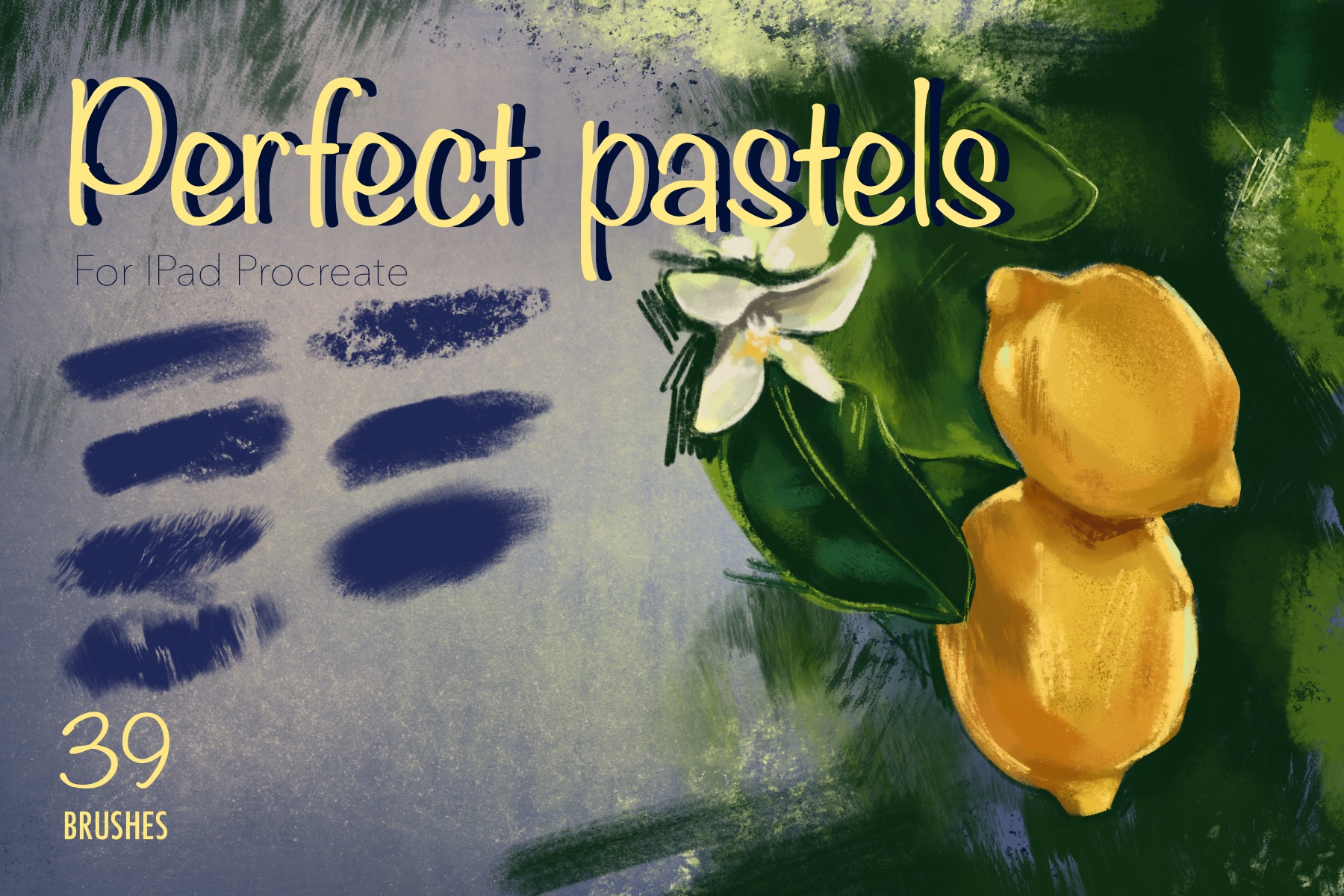 Perfect Pastels: Procreate brush pack, Pastels, 39 brushes